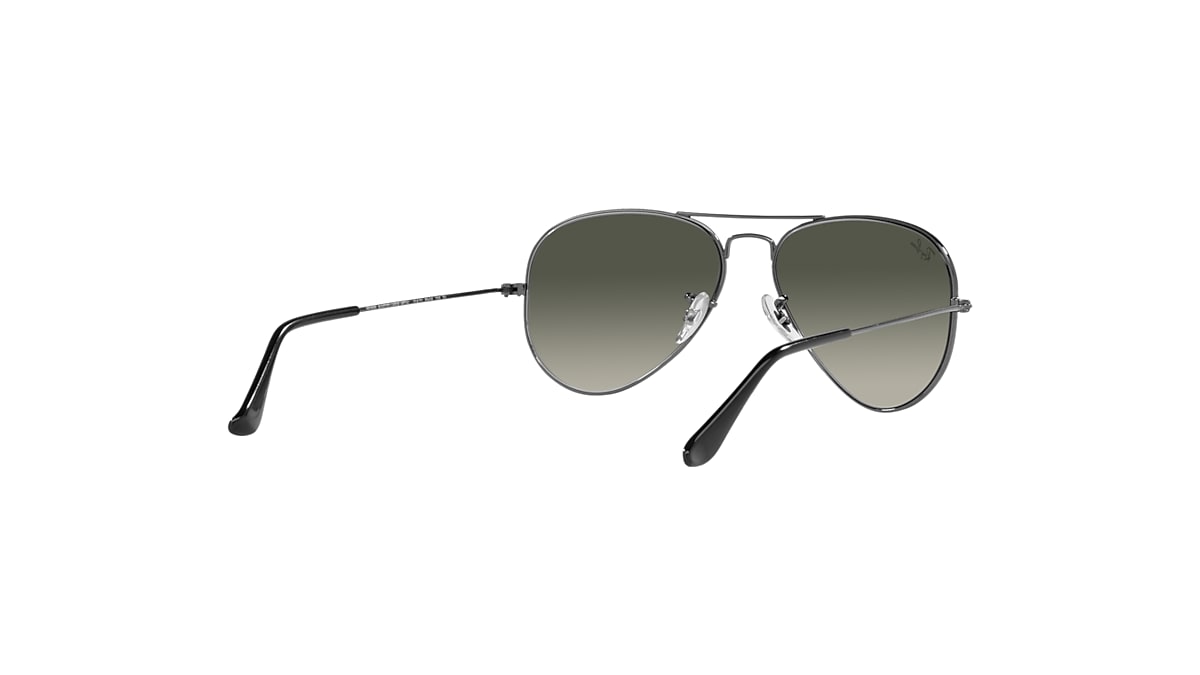 AVIATOR GRADIENT Sunglasses in Gunmetal and Grey RB3025 Ray