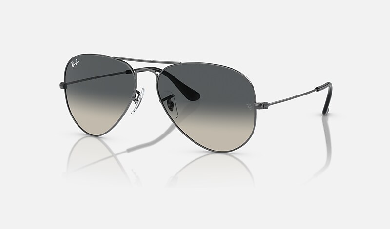 AVIATOR GRADIENT Sunglasses in Gunmetal and Grey - RB3025 | Ray