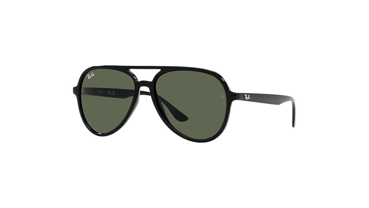 RB4376 Sunglasses in Black and Dark Green - RB4376 | Ray-Ban® US RB4376 Sunglasses in Black and Dark Green - RB4376 | Ray-Ban® US