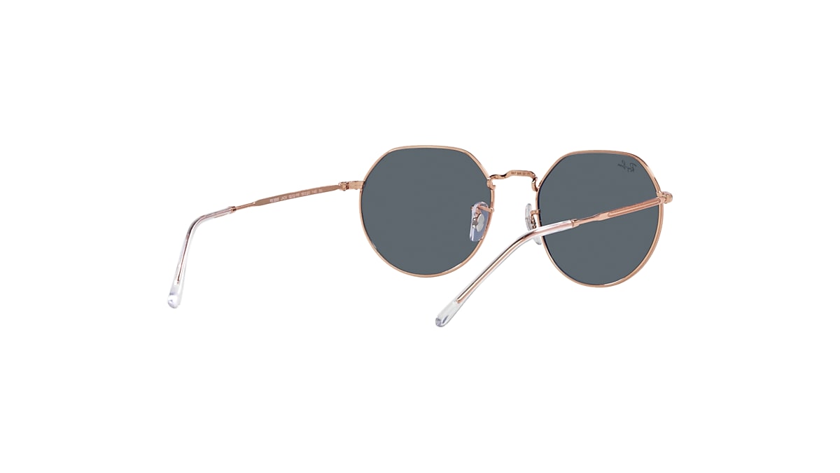 JACK ROSE GOLD Sunglasses in Rose Gold and Blue - RB3565 | Ray-Ban® US