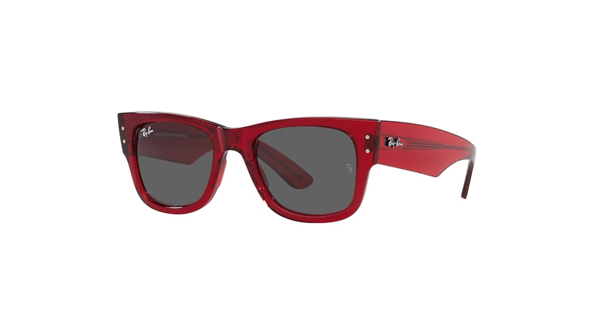 Ray-Ban MEGA WAYFARER ポリッシュトランスペアレントグリーン Sunglasses Ray-Ban RB0840S Mega Wayfarer | Free Shipping