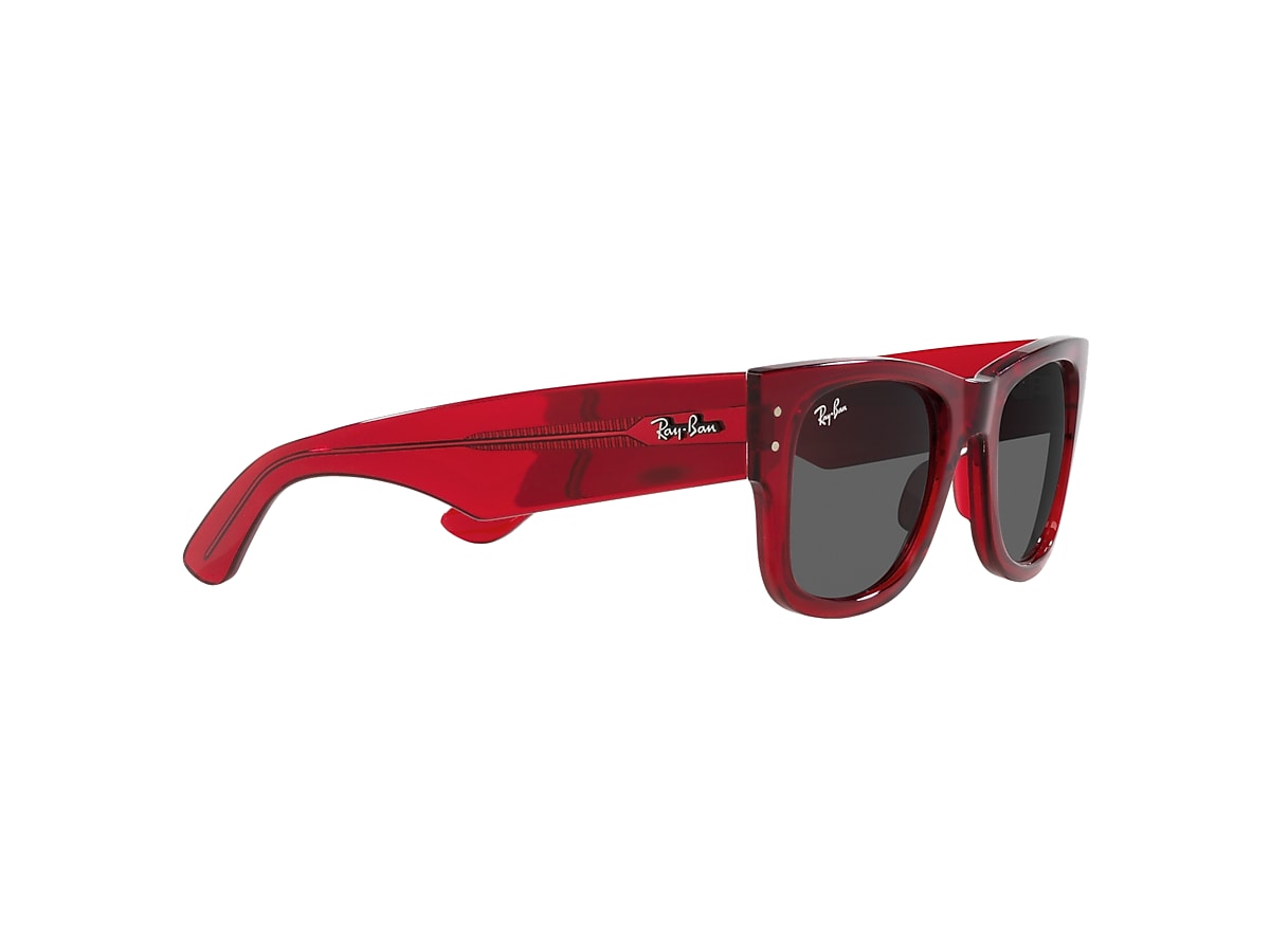 Red frame ray ban sunglasses on sale