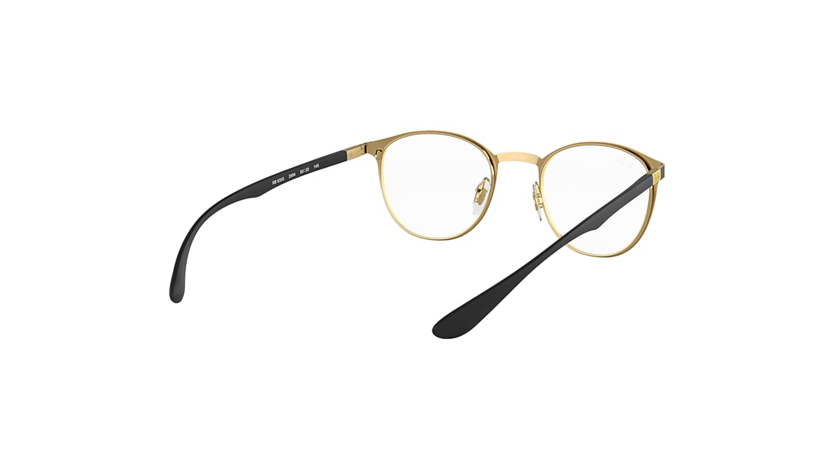 RB6355 OPTICS Eyeglasses with Black On Gold Frame - RB6355 | Ray