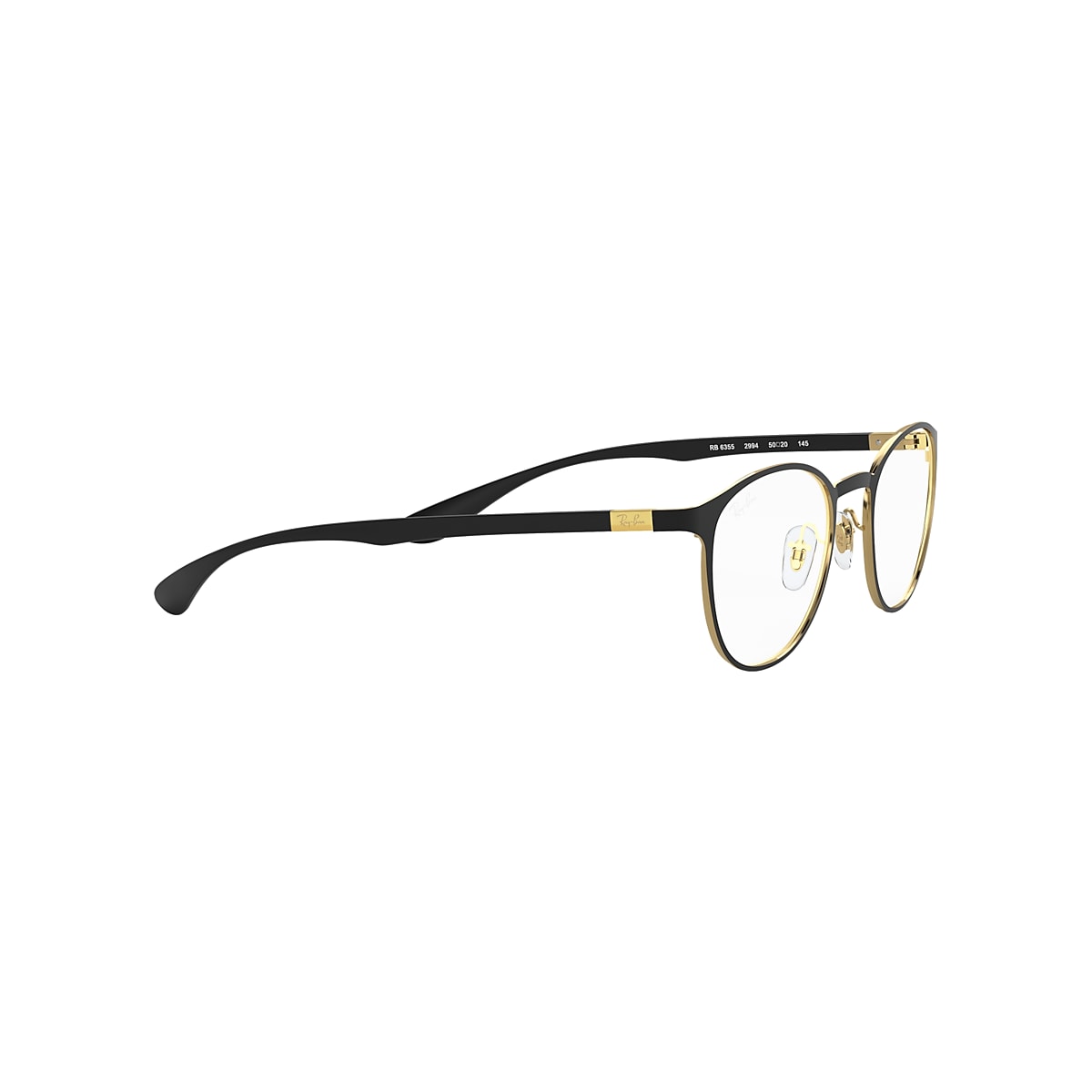 RB6355 OPTICS Eyeglasses with Black On Gold Frame - RB6355 | Ray