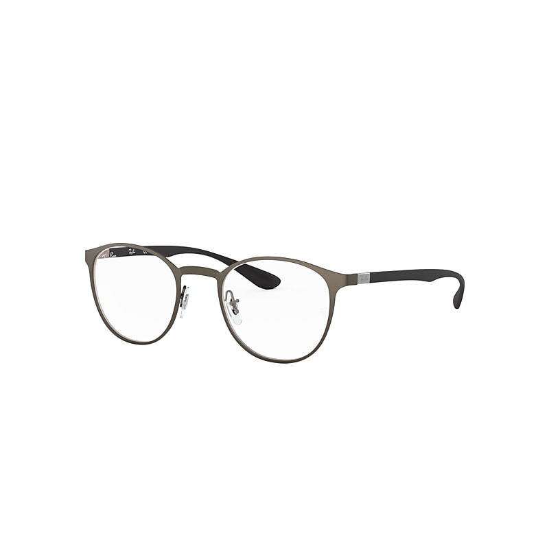Ray Ban Eyeglasses Unisex Rb6355 Optics - Gunmetal Frame Clear Lenses Polarized 52-20