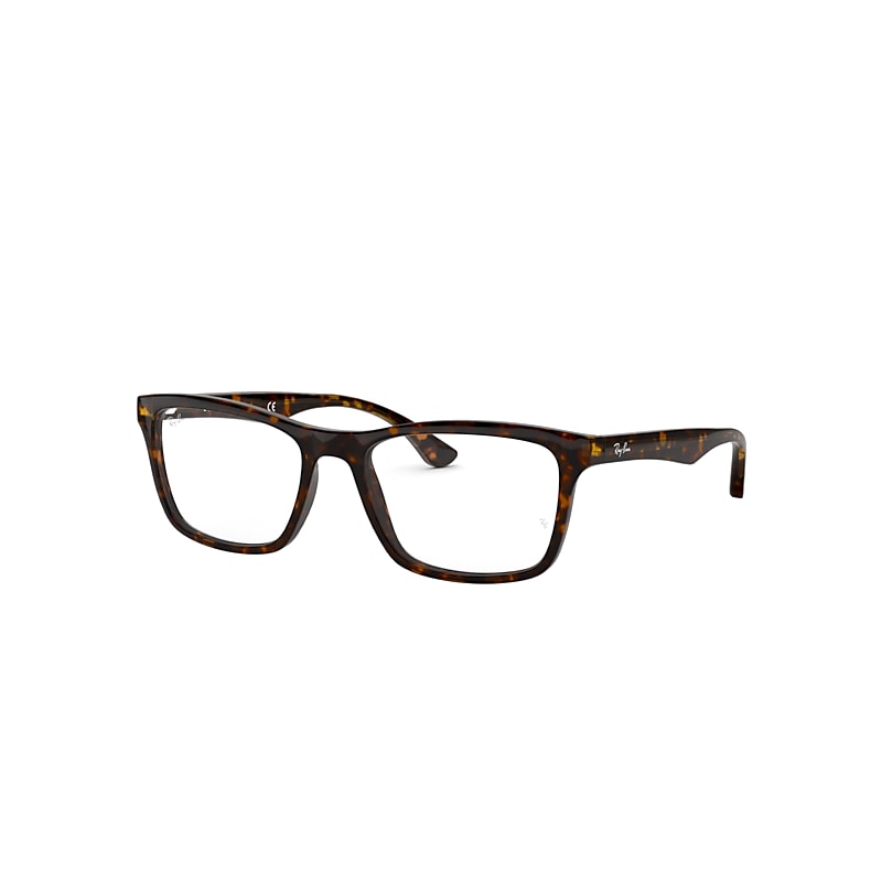 Ray Ban Eyeglasses Unisex Rb5279 Optics - Dark Havana Frame Clear Lenses 57-18