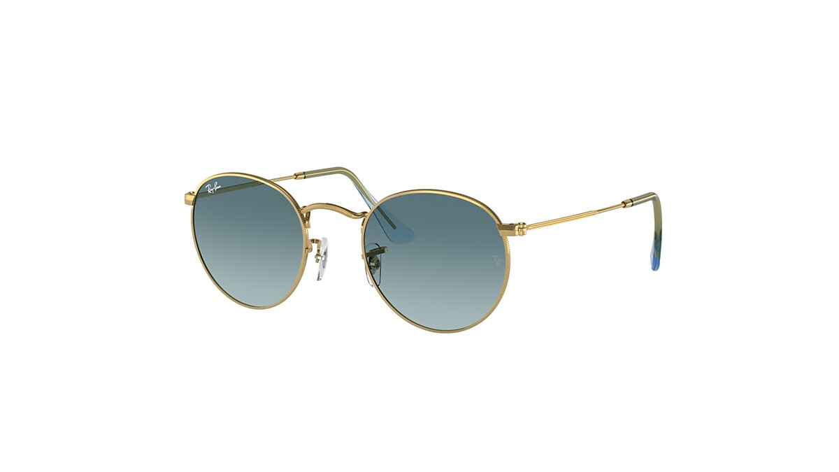 ROUND METAL Sunglasses in Gold and Blue - RB3447 | Ray-Ban® US