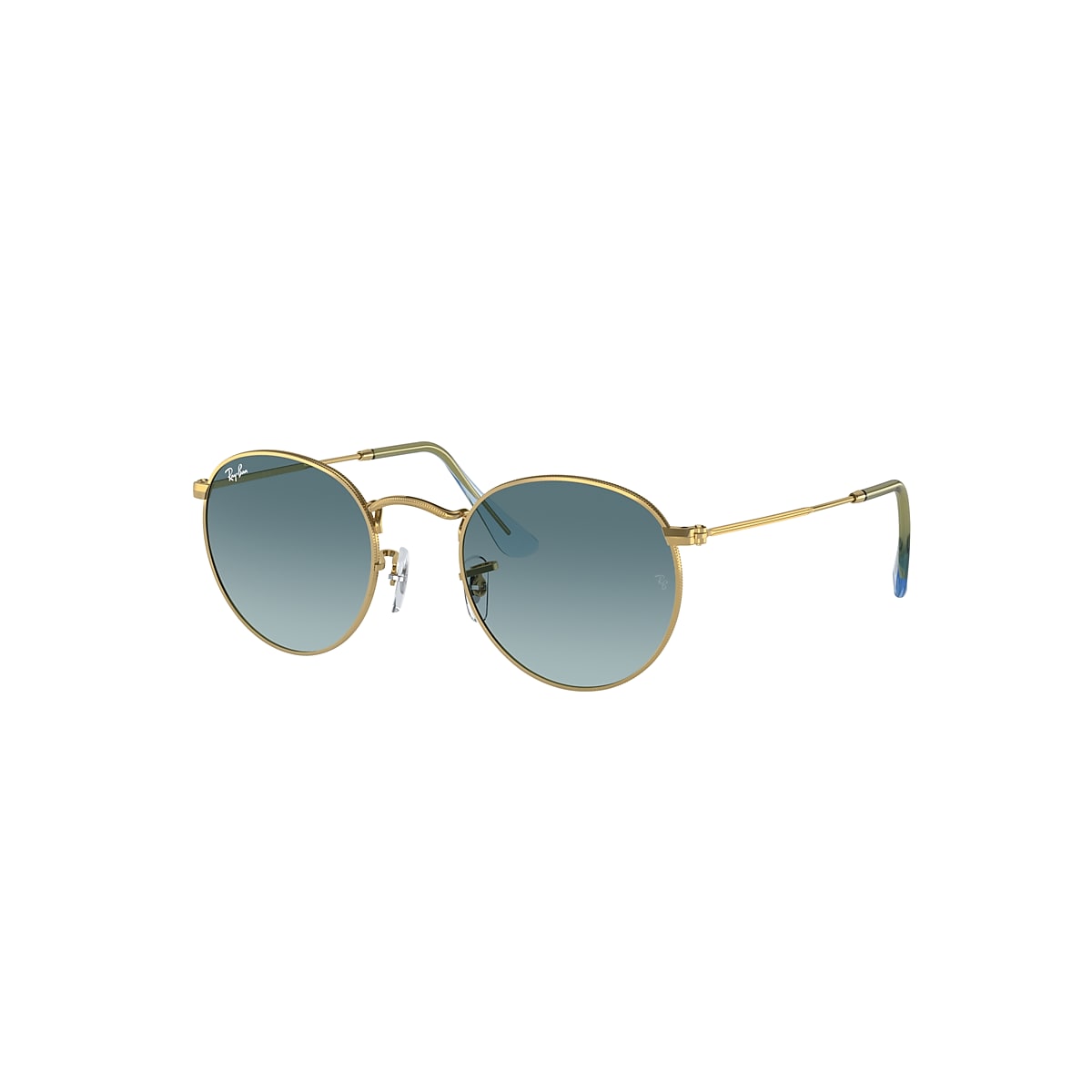 ROUND METAL Sunglasses in Gold and Blue RB3447 Ray Ban US