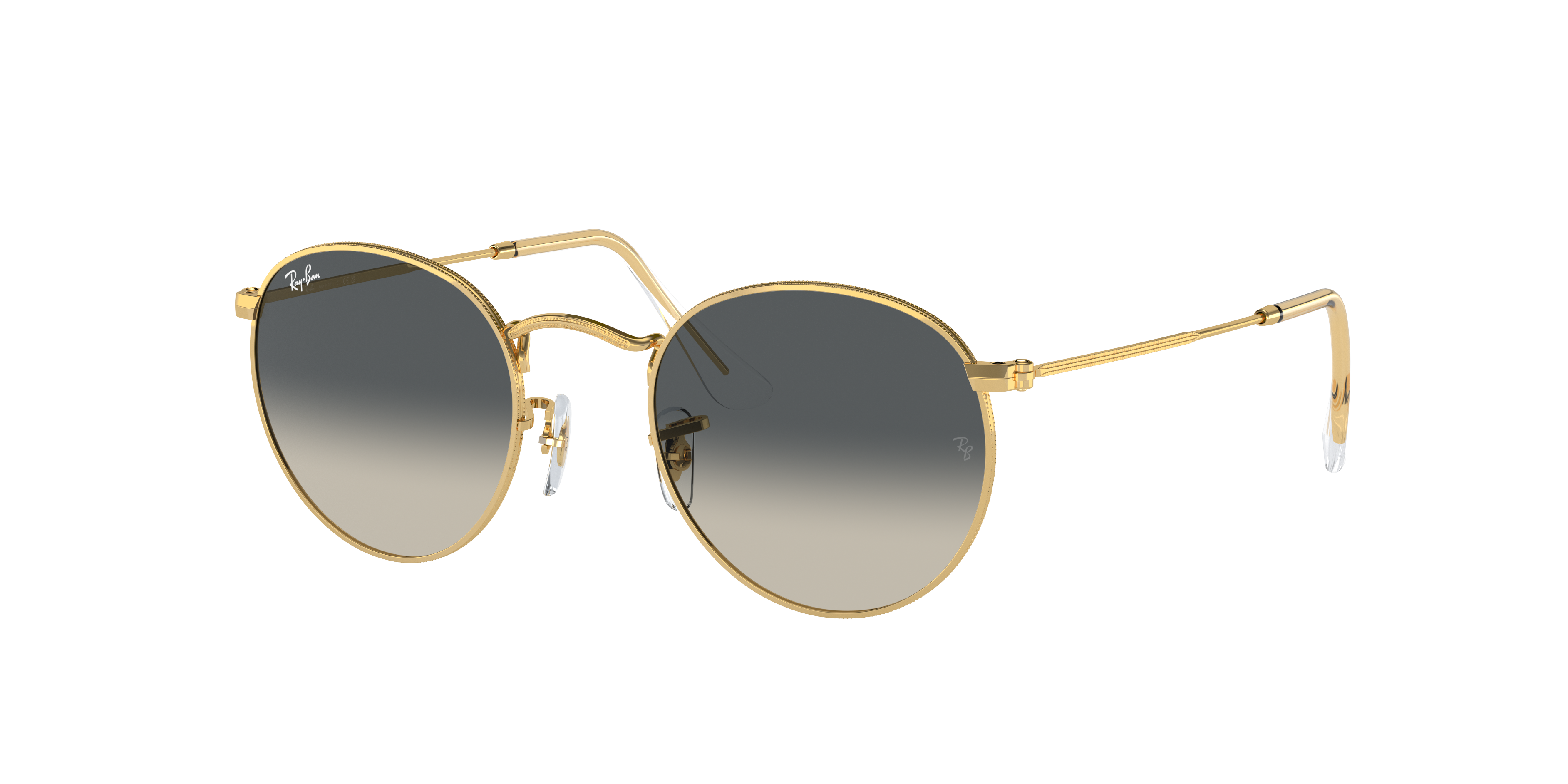 Round Metal Sunglasses In Gold And Grey RB3447 Ray Ban round-metal-sunglasses-in-gold-and-grey-rb3447-ray-ban