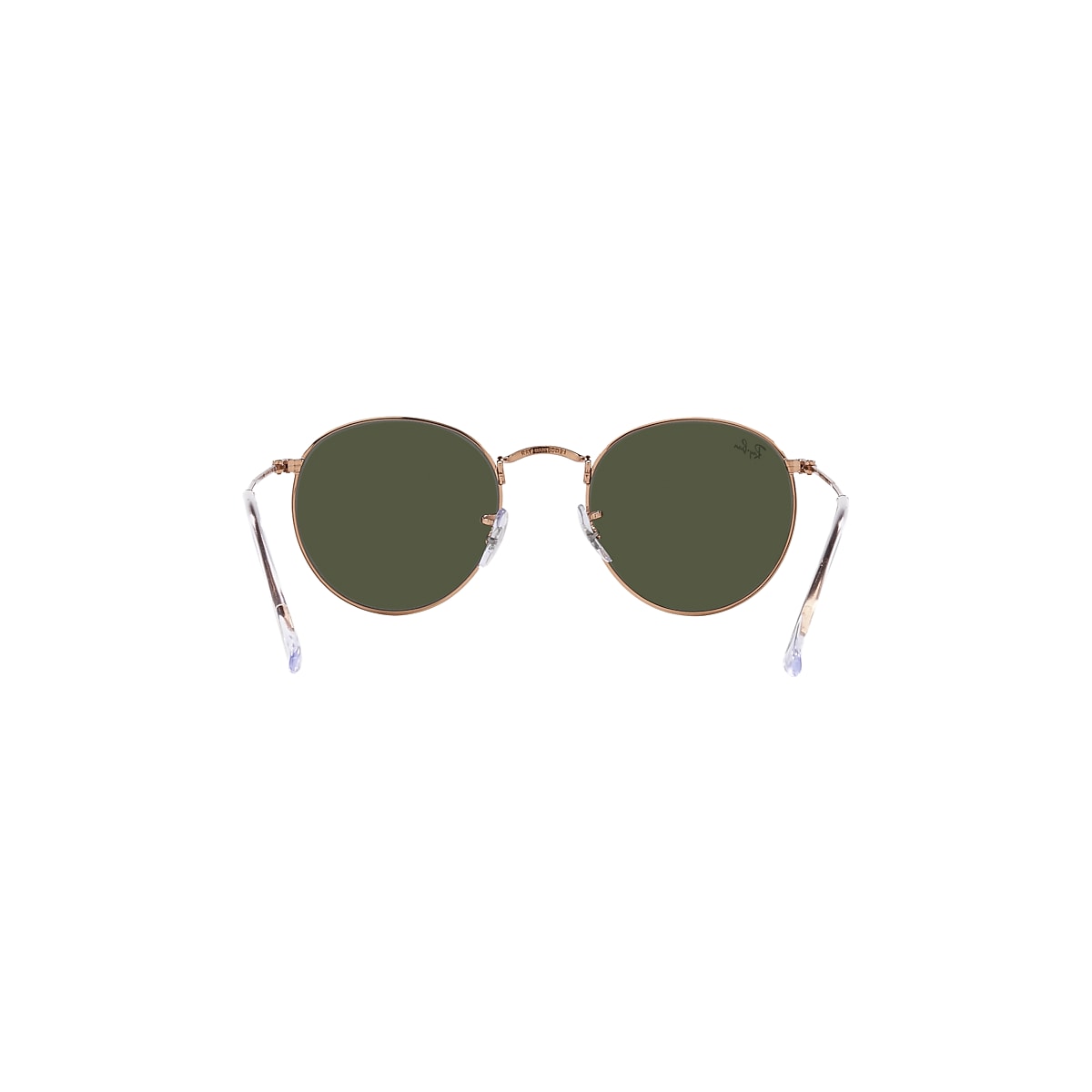 ROUND METAL ROSE GOLD Sunglasses in Rose Gold Green - RB3447 | US