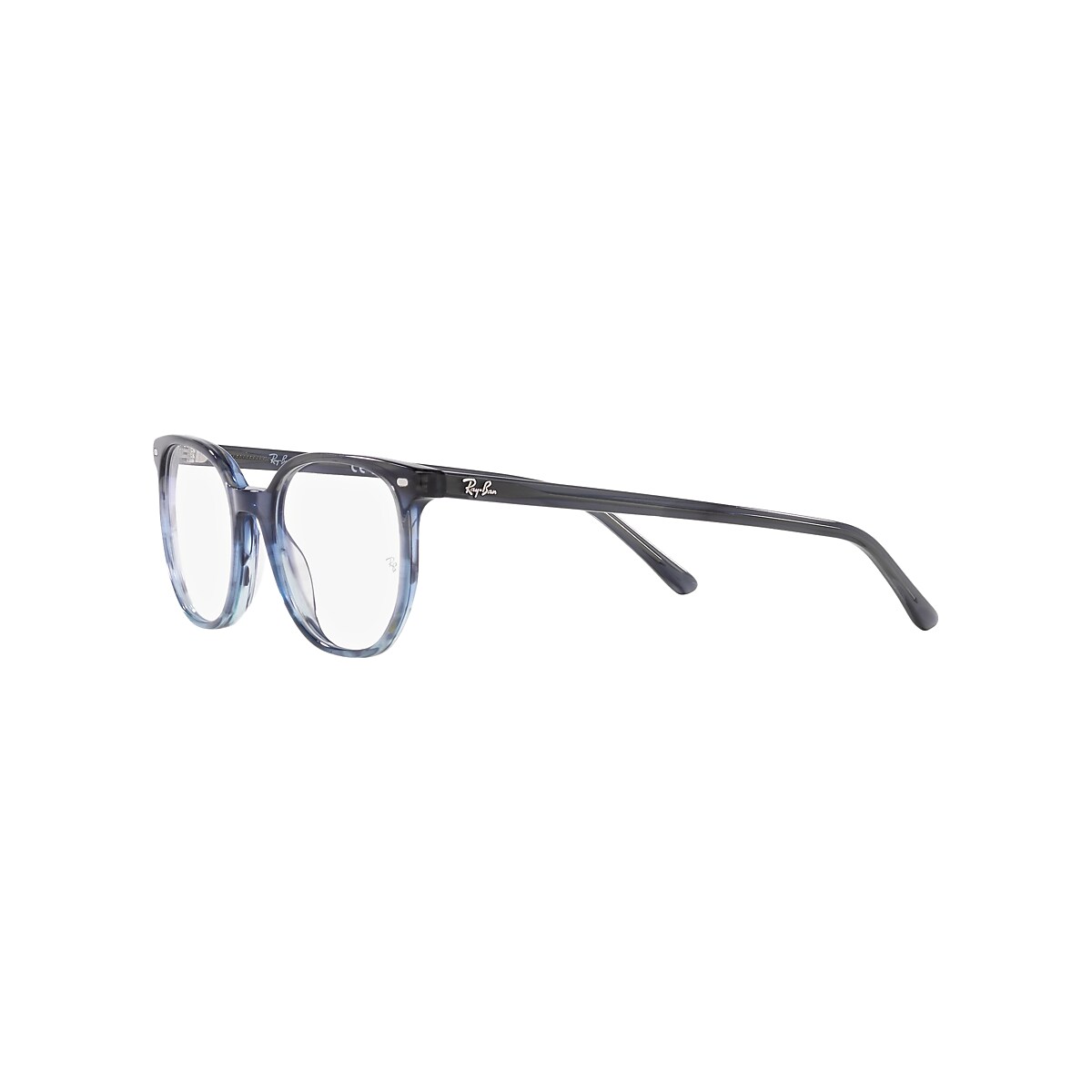 ELLIOT OPTICS Eyeglasses with Striped Grey & Blue Frame