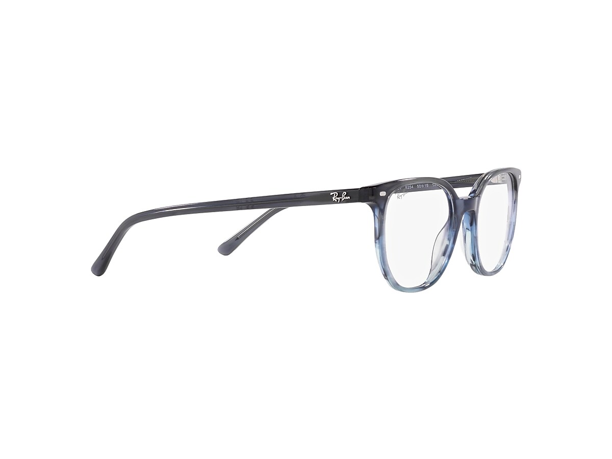 ELLIOT OPTICS Eyeglasses with Striped Grey & Blue Frame - RB5397F