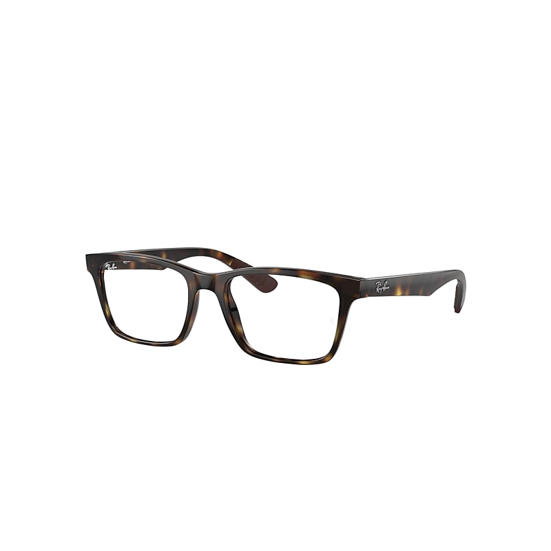 Ray Ban Eyeglasses Unisex Rb7025 Optics - Havana Frame Clear Lenses Polarized 53-17