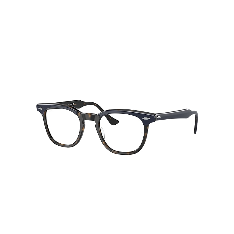 Ray Ban Eyeglasses Unisex Hawkeye Optics - Blue On Havana Frame Clear Lenses Polarized 48-21