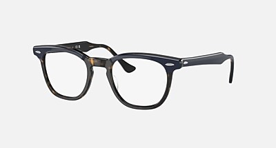 レイバン　メガネ　RX5398　BLU　ブルー HAWKEYE OPTICS Eyeglasses with Transparent Blue Frame - RB5398