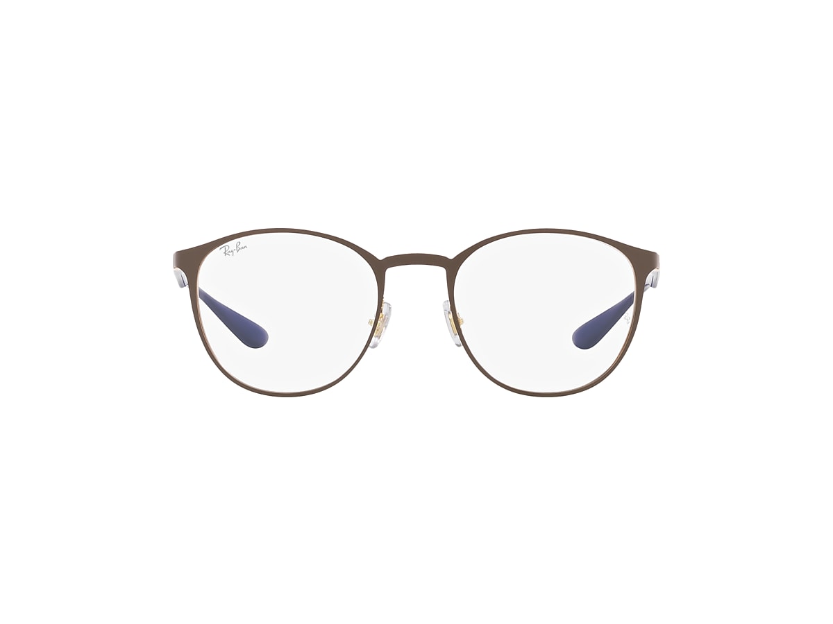 RB6355 OPTICS Eyeglasses with Brown On Gold Frame - RB6355 | Ray