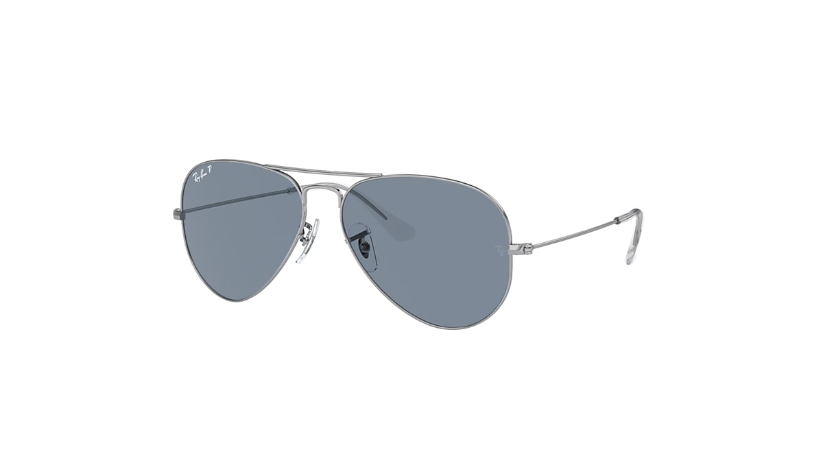 AVIATOR CLASSIC Sunglasses in Silver and Blue - RB3025 | Ray