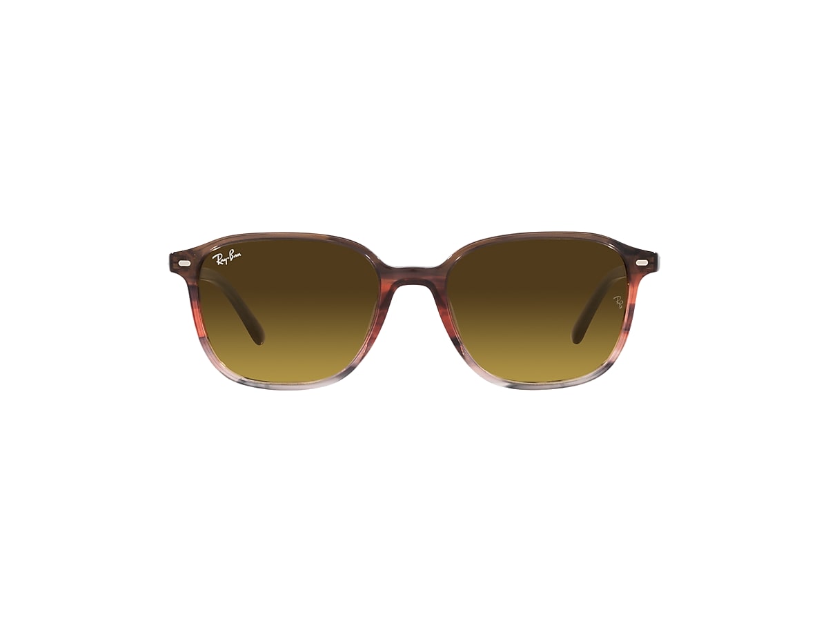 LEONARD Sunglasses in Striped Brown & Red and Brown - RB2193F