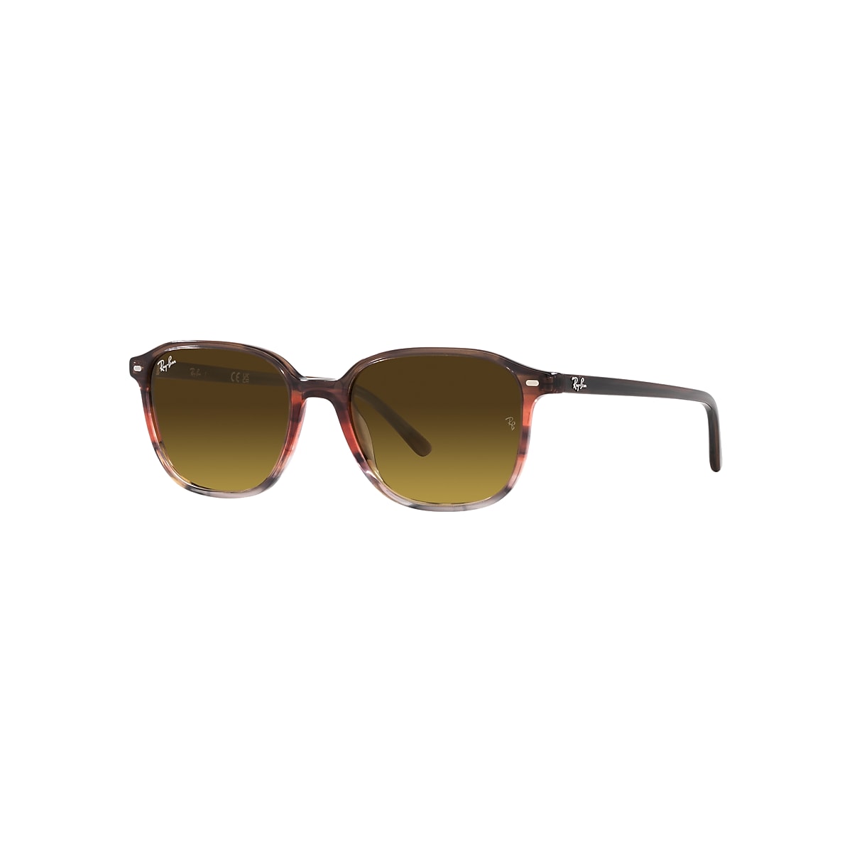 LEONARD Sunglasses in Striped Brown & Red and Brown - Ray-Ban
