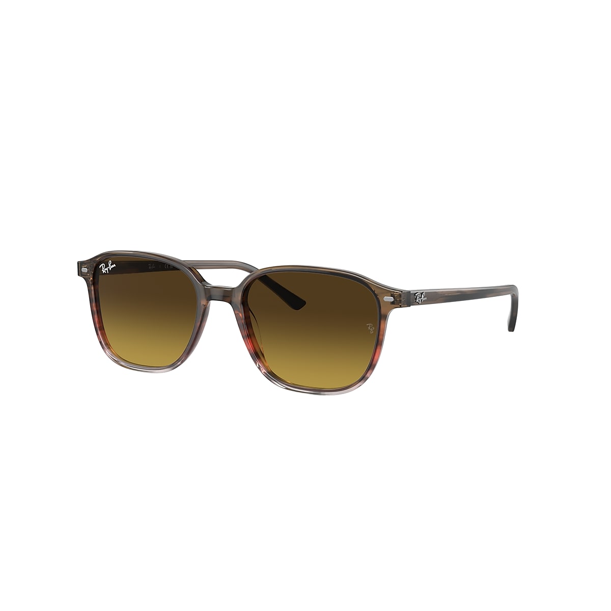 LEONARD Sunglasses in Striped Brown & Red and Brown - RB2193F