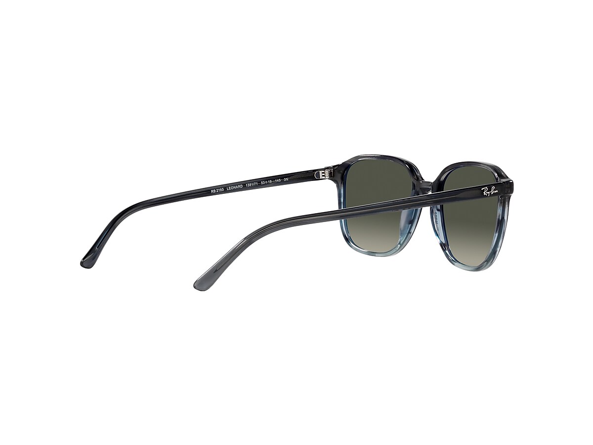 LEONARD Sunglasses in Striped Grey & Blue and Grey - RB2193F | Ray
