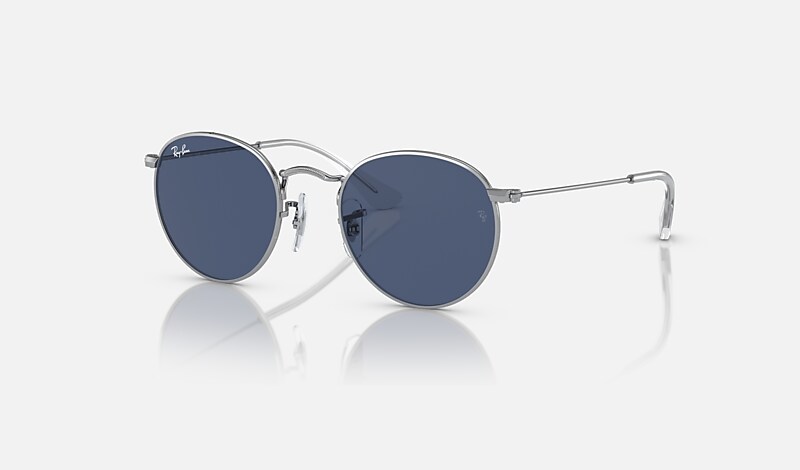 Ray ban sale round metal silver