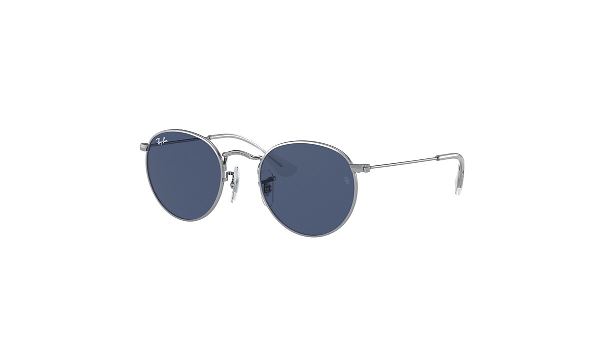 delinquency feasible librarian ROUND KIDS Sunglasses in Silver and Dark Blue - RB9547S | Ray-Ban® US