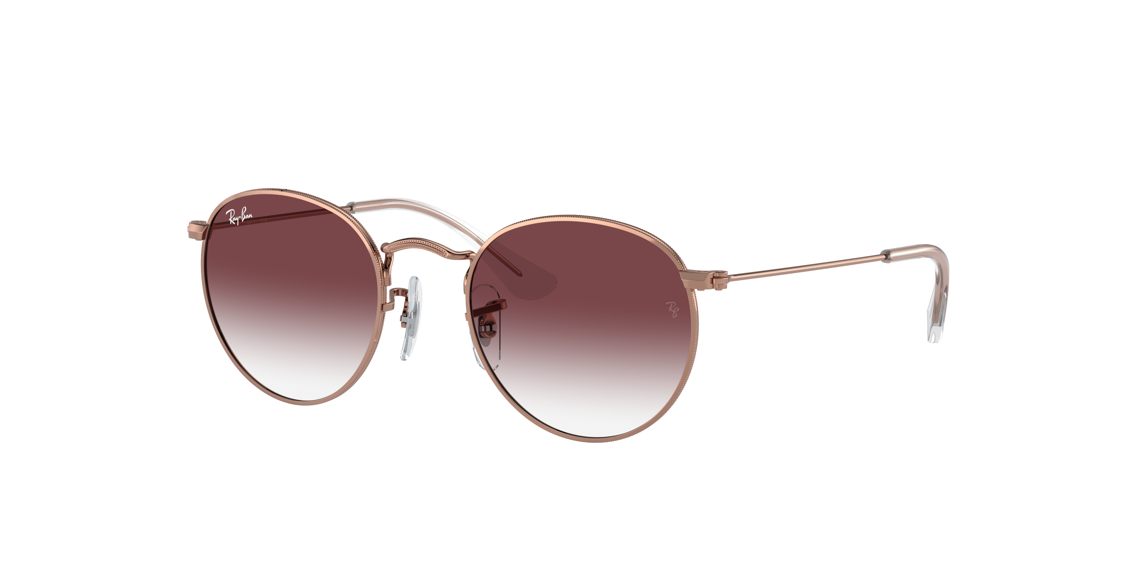 Round Kids Sunglasses in Rose Gold and Violet - RB9547S | Ray-Ban® US