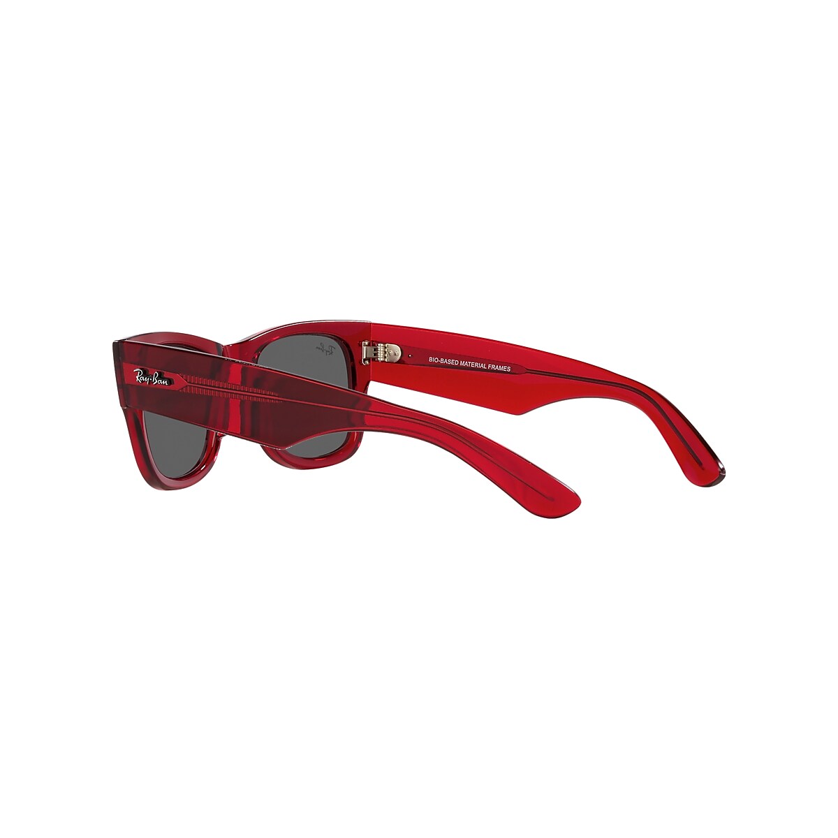 MEGA WAYFARER BIO BASED Sunglasses in Transparent Red and Dark