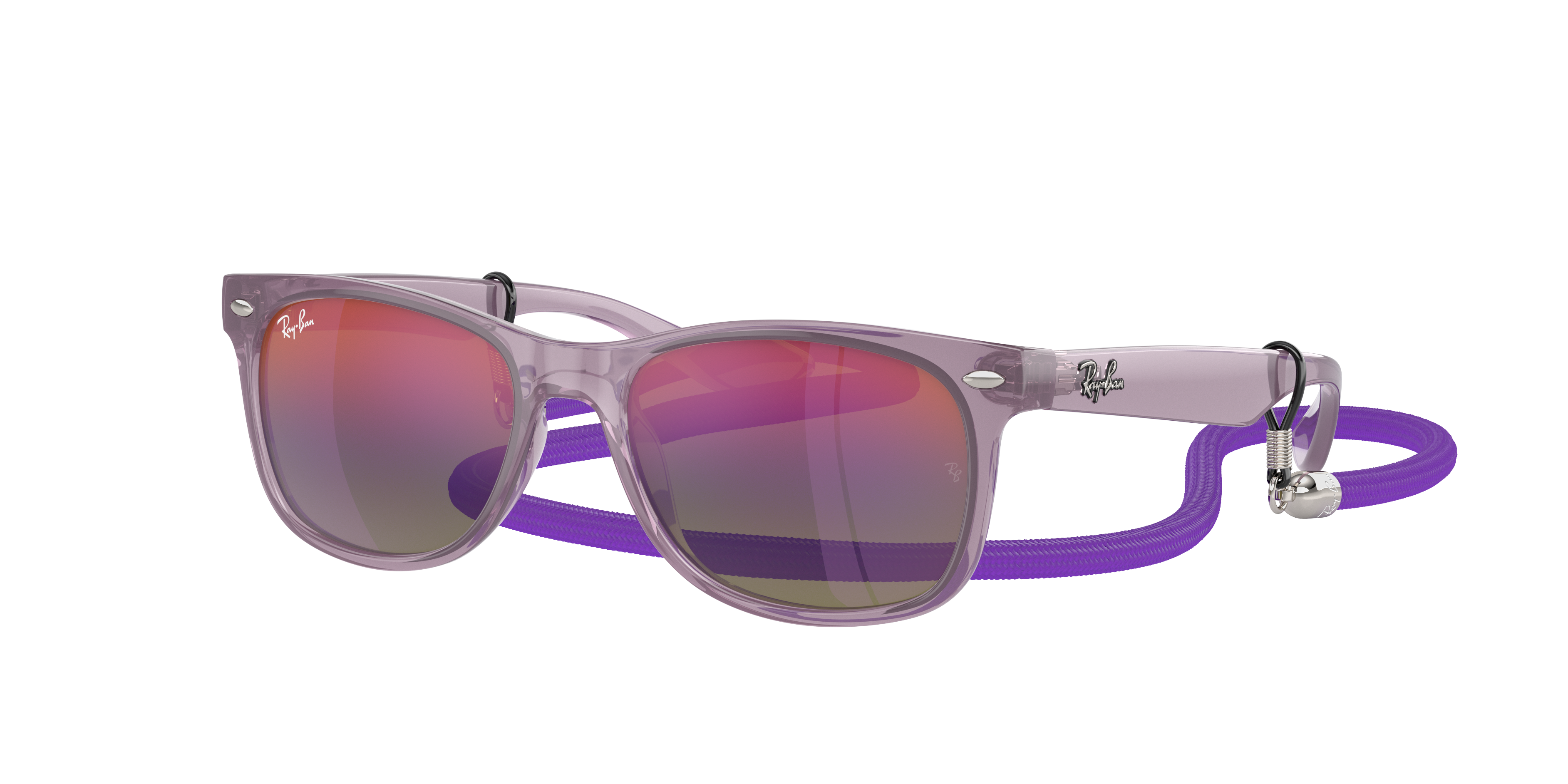 Babyhug Wayfarer Sunglasses with Unicorn Print - Purple main image 1