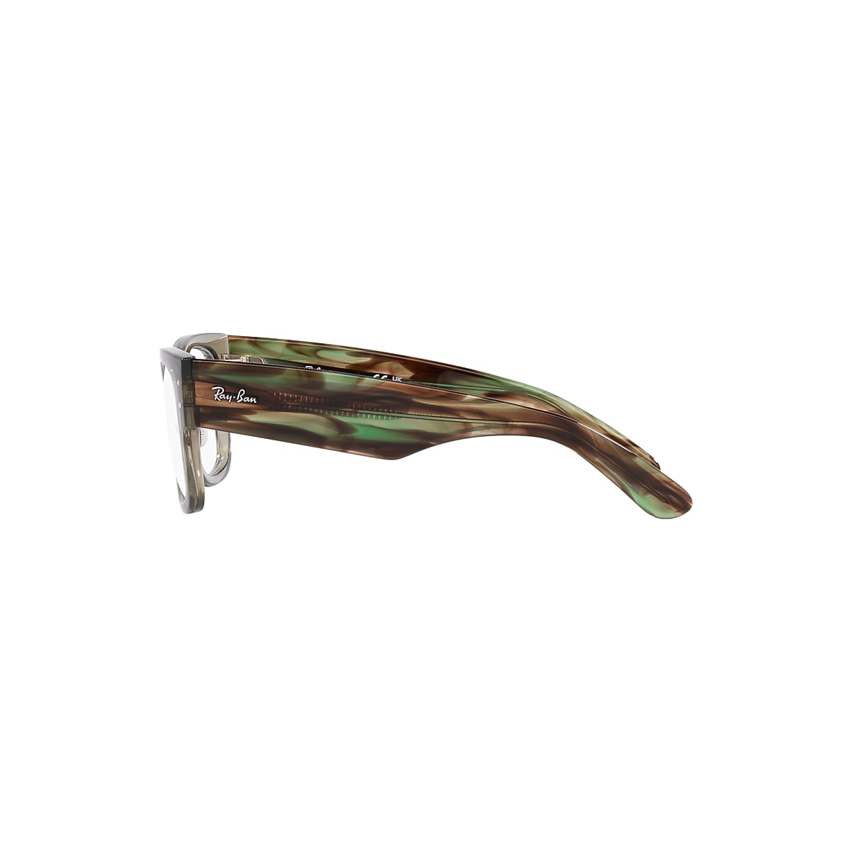MEGA WAYFARER OPTICS Eyeglasses with Transparent Green Frame