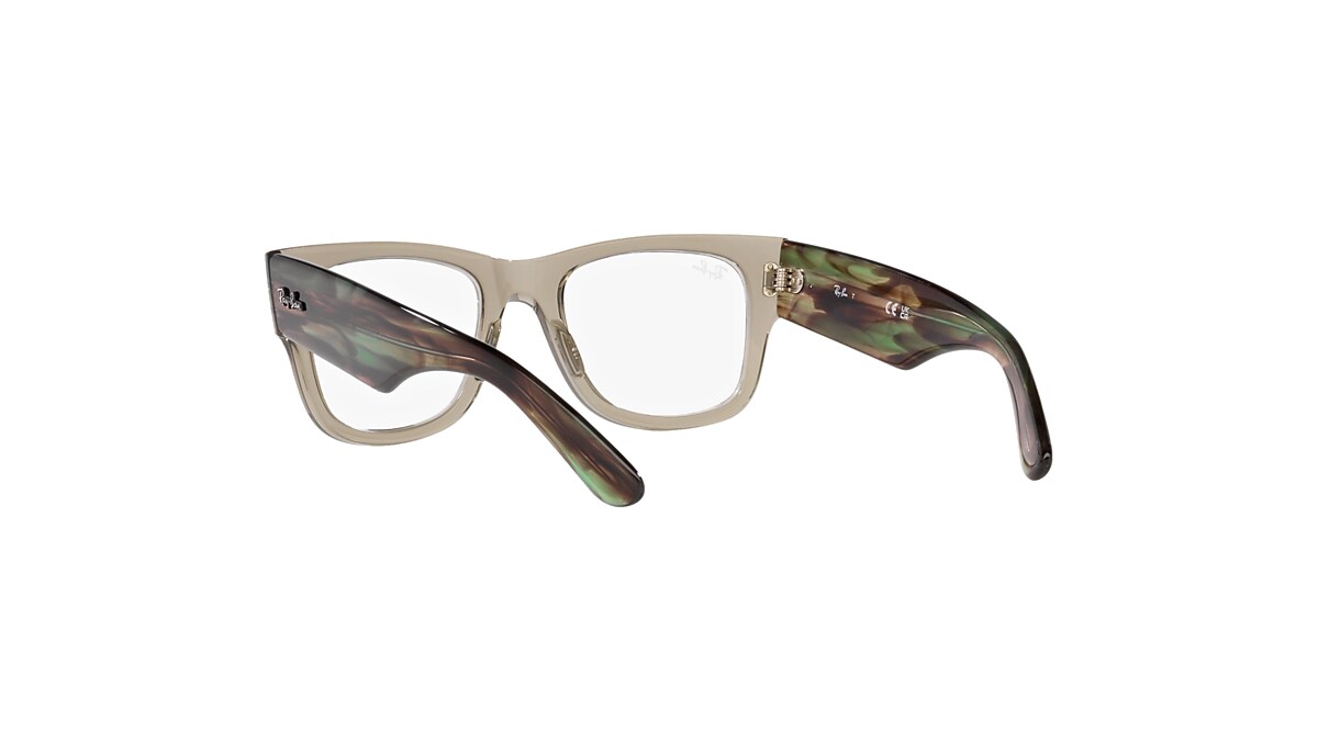 MEGA WAYFARER OPTICS Eyeglasses with Transparent Green Frame 