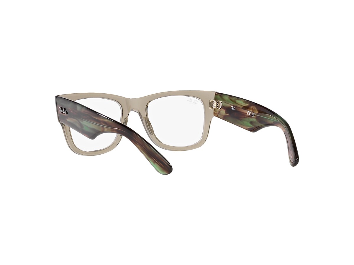 MEGA WAYFARER OPTICS Eyeglasses with Transparent Green Frame