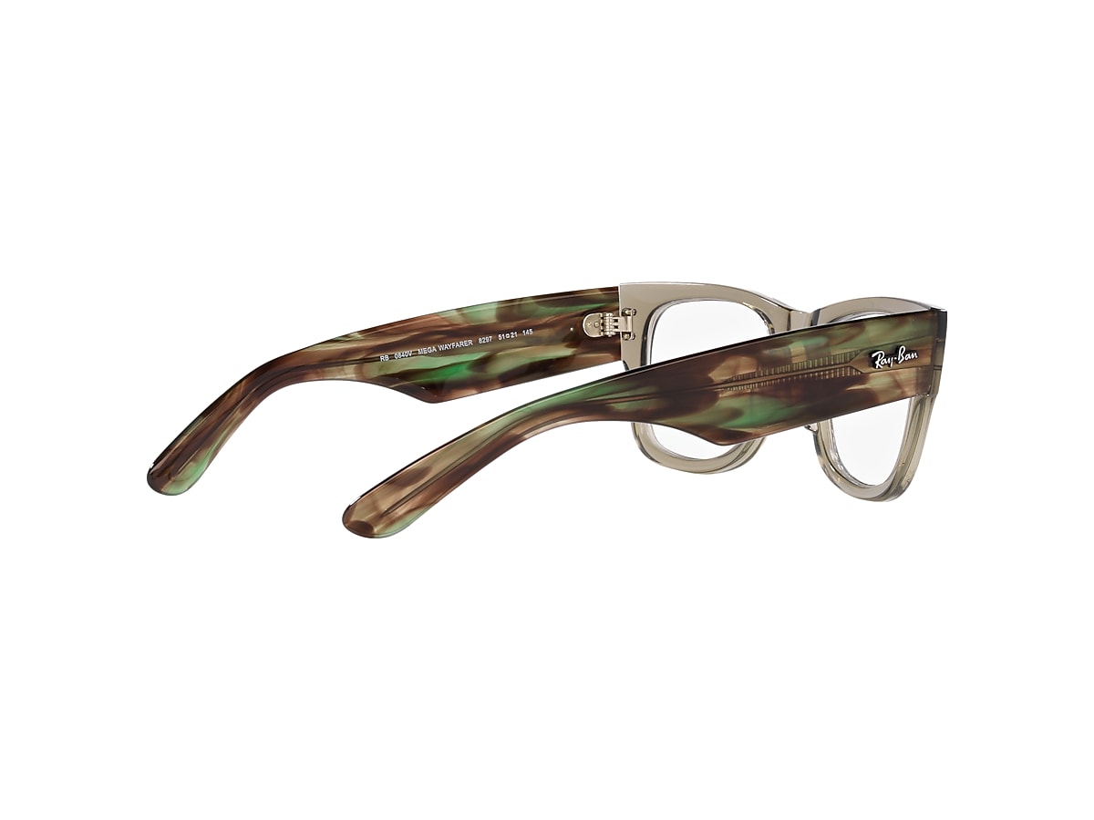 MEGA WAYFARER OPTICS Eyeglasses with Transparent Green