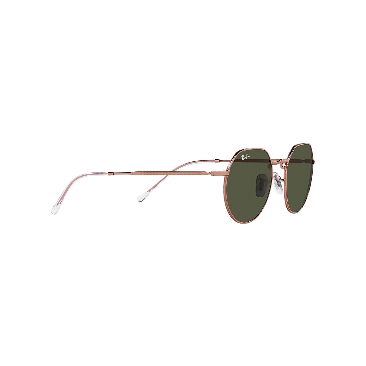 JACK ROSE GOLD Sunglasses in Rose Gold and Green - RB3565 | Ray