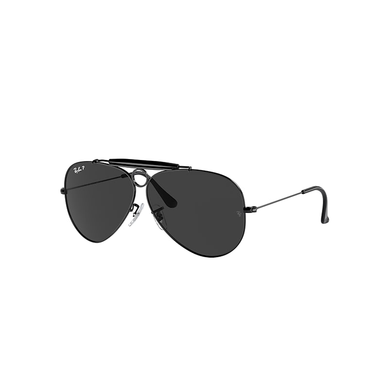 Ray Ban Shooter Reloaded Sonnenbrillen Schwarz Fassung Schwarz Glas Polarisiert 58-09 In Black