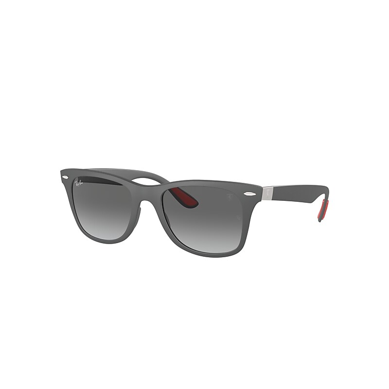 Ray Ban Scuderia Ferrari Monaco Ltd | Customized By Charles Leclerc Sonnenbrillen Grau Fassung Grau Glas 52- In Grey