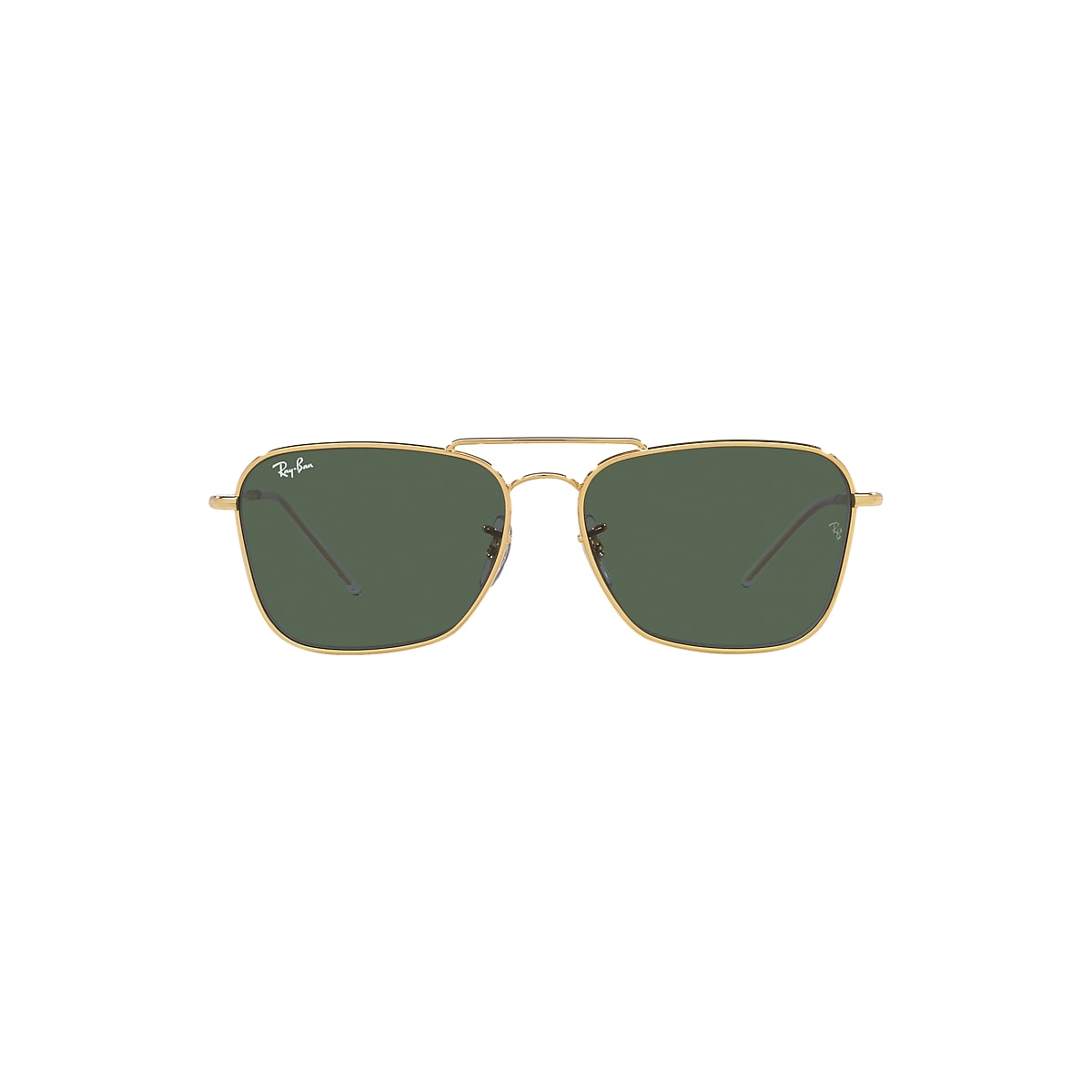 CARAVAN REVERSE Sunglasses in Arista Gold and G-15 Green