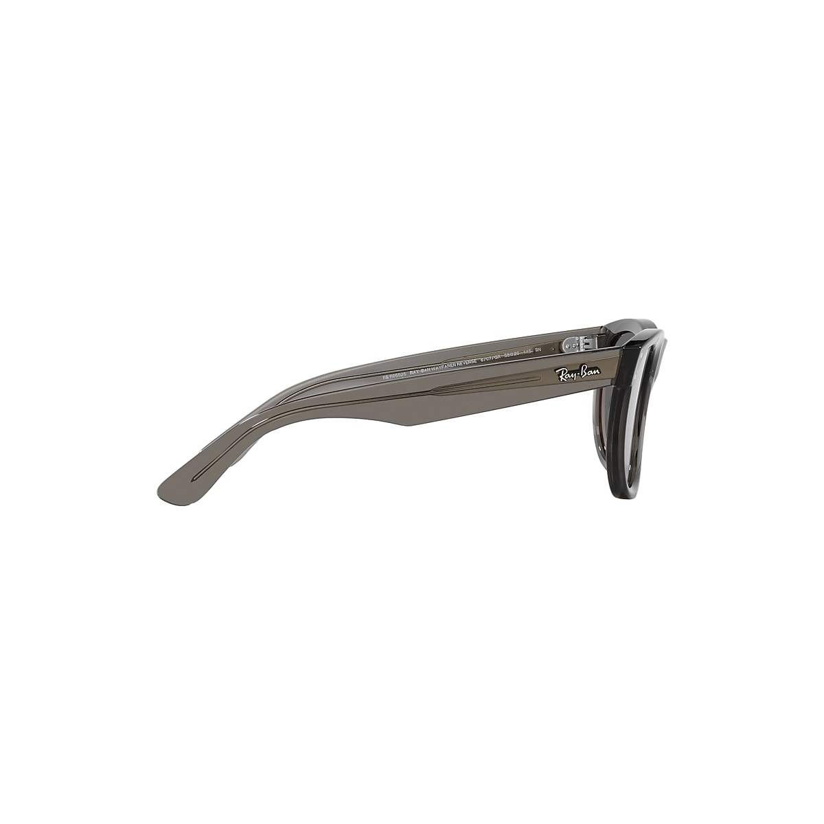 WAYFARER REVERSE Sunglasses in Transparent Dark Grey and WAYFARER REVERSE Sunglasses in Transparent Dark Grey and