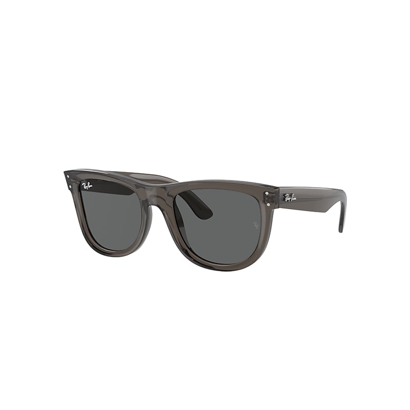 Ray Ban Wayfarer Reverse Sonnenbrillen Dunkelgrau Transparent Fassung Grau Glas 50-22 In Transparent Dark Grey