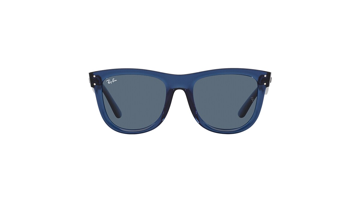 WAYFARER REVERSE Sunglasses in Transparent Navy Blue and Blue 