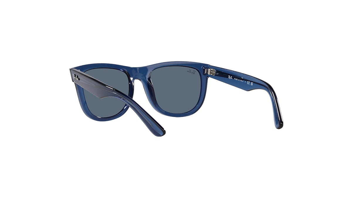 WAYFARER REVERSE Sunglasses in Transparent Navy Blue and Blue