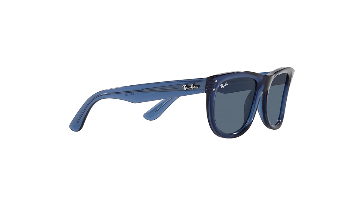WAYFARER REVERSE Sunglasses in Transparent Navy Blue and Dark Blue