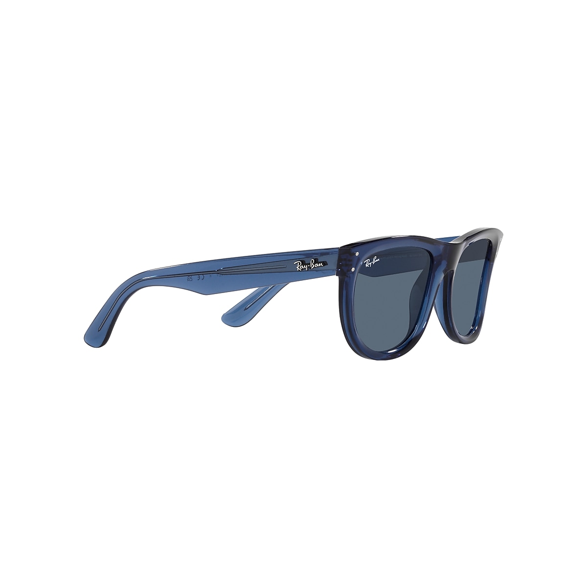 WAYFARER REVERSE Sunglasses in Transparent Navy Blue and Blue 