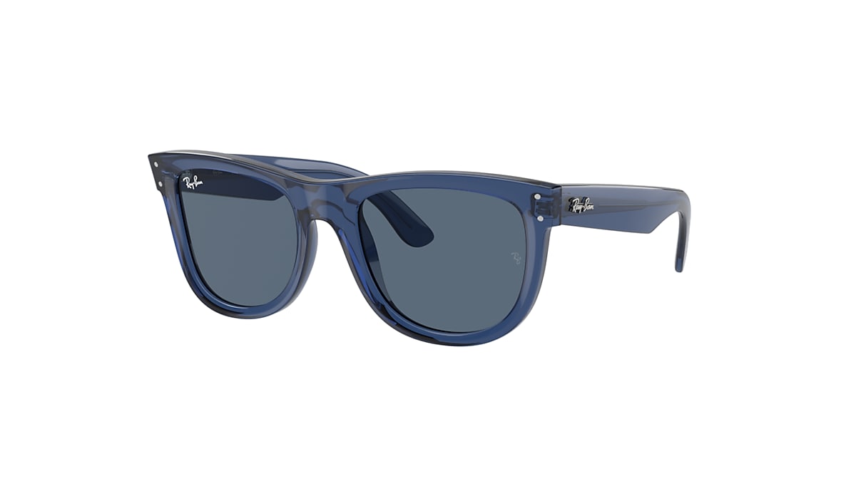 Blue hot sale wayfarer sunglasses