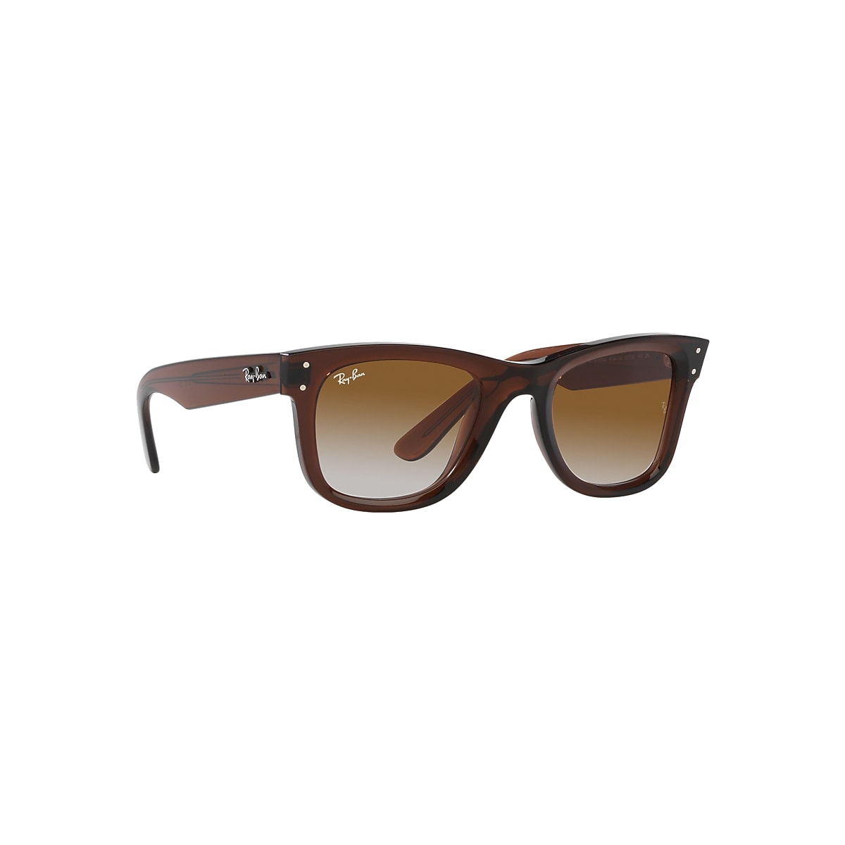 WAYFARER REVERSE Sunglasses in Transparent Brown and