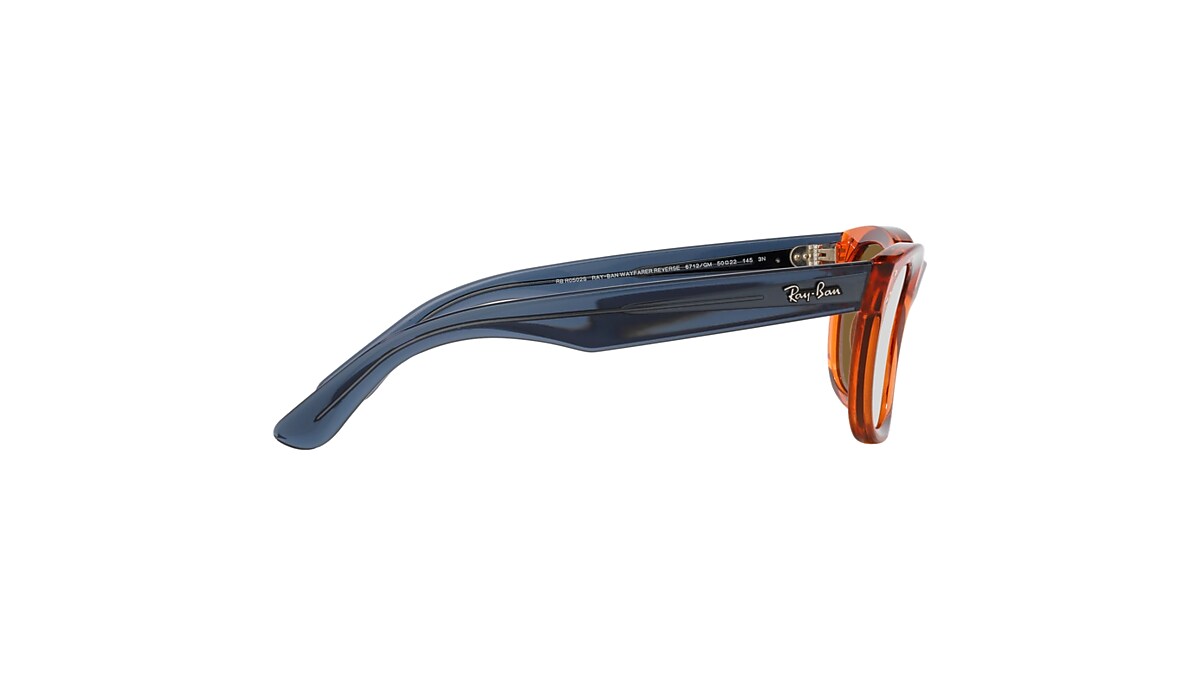 Ray-Ban Sunglasses Wayfarer Reverse Transparent Blue Frame Copper Lenses