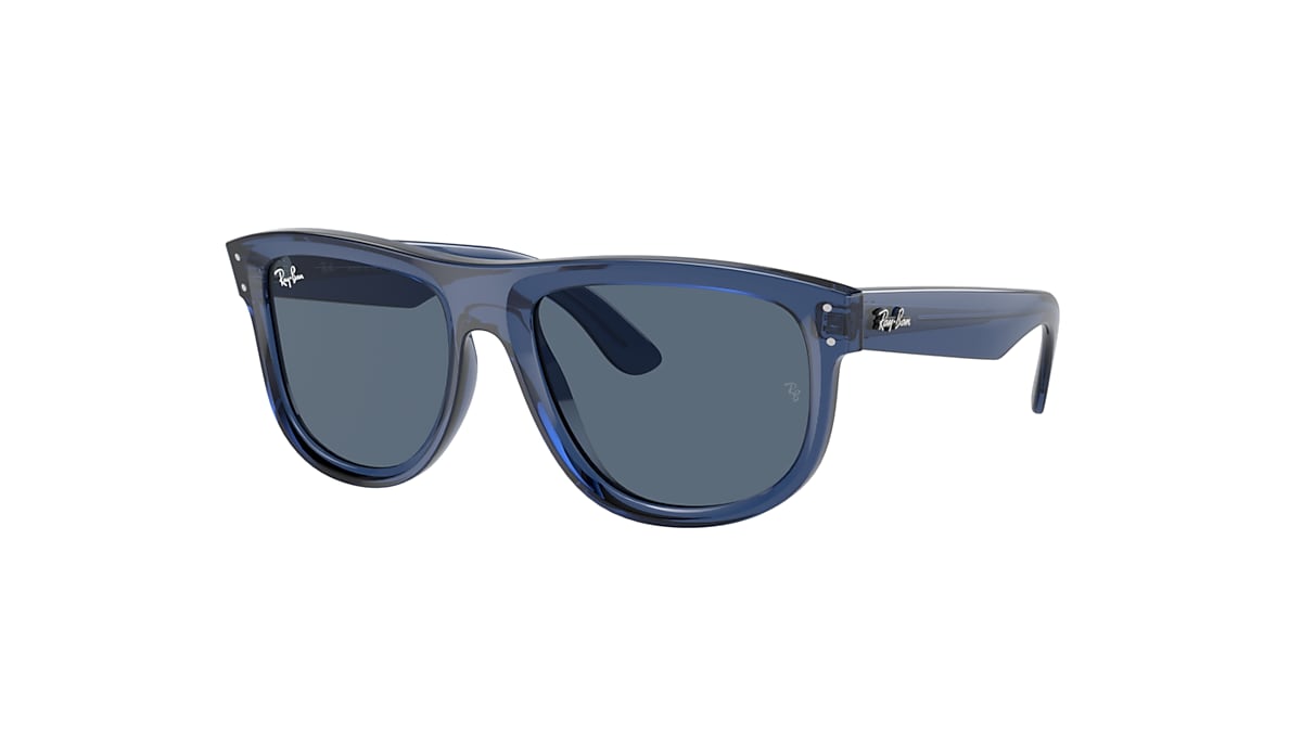 BOYFRIEND REVERSE Sunglasses in Transparent Navy Blue and BOYFRIEND REVERSE Sunglasses in Transparent Navy Blue and