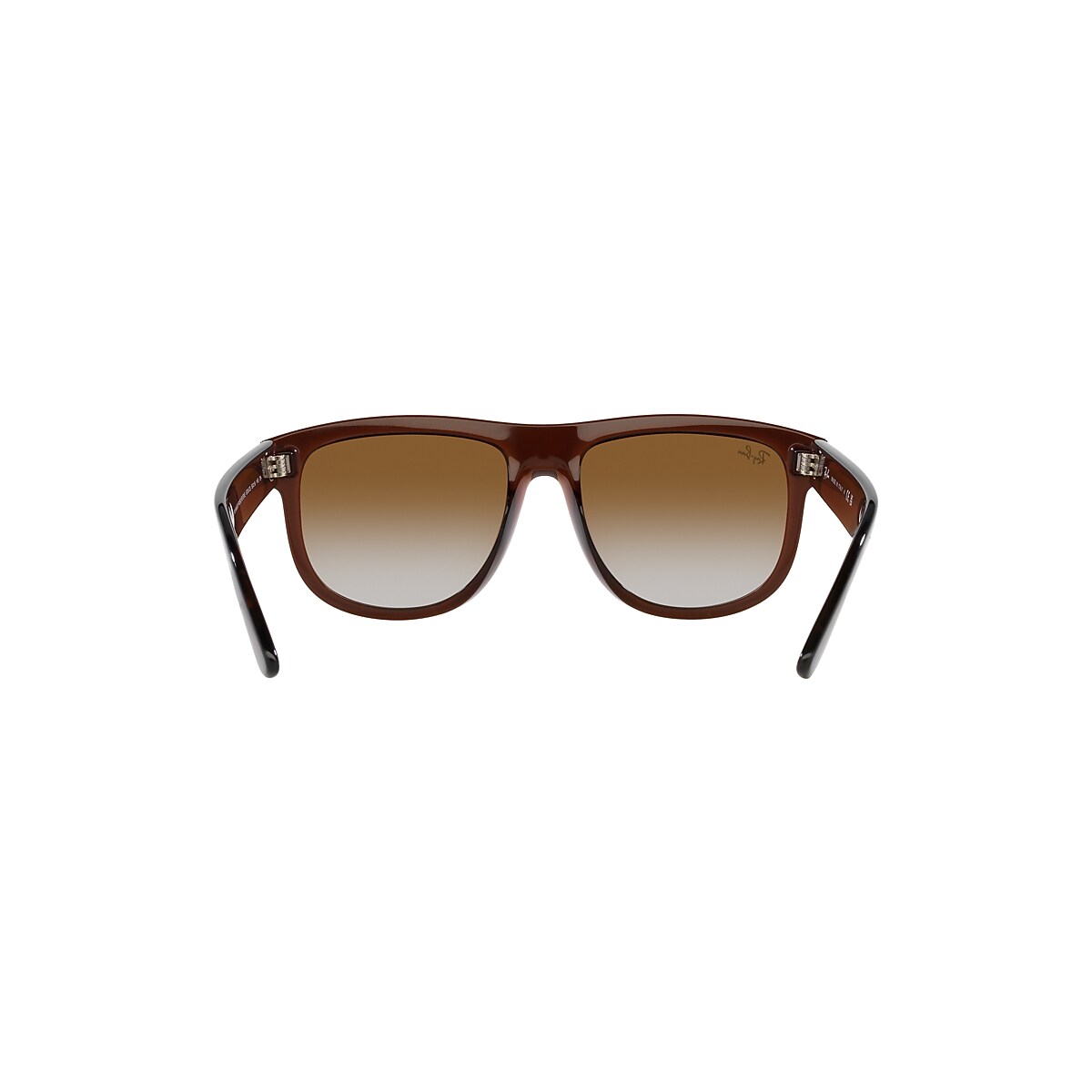 Ray-Ban Boyfriend Reverse Sunglasses Transparent Brown Frame Brown Lenses  56-18