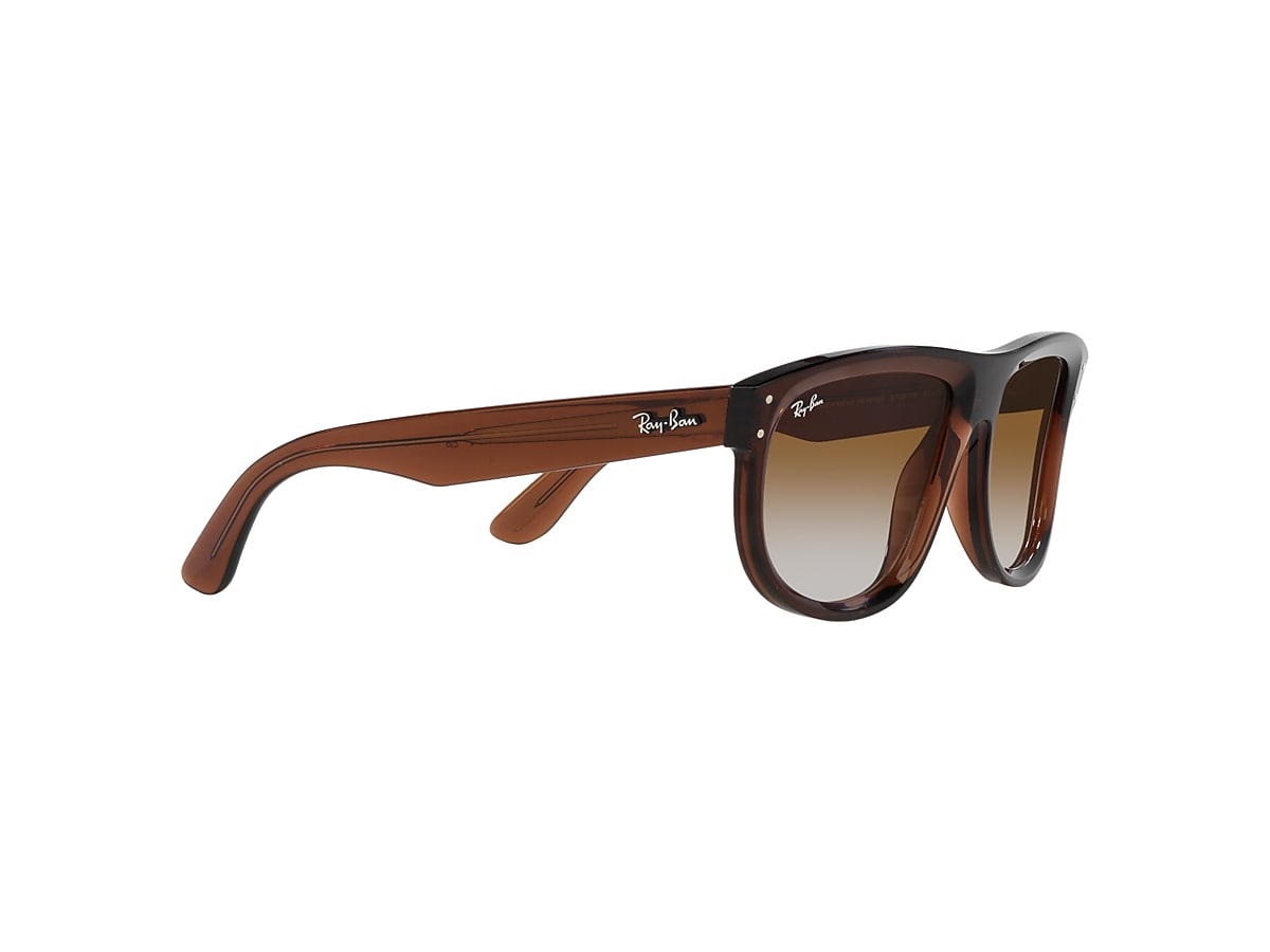 BOYFRIEND REVERSE Sunglasses in Transparent Brown and Brown